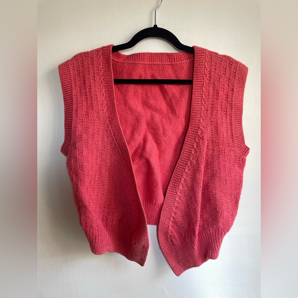 Vintage Pink Sweater Vest